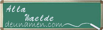 Alla Waelde Visitenkarte